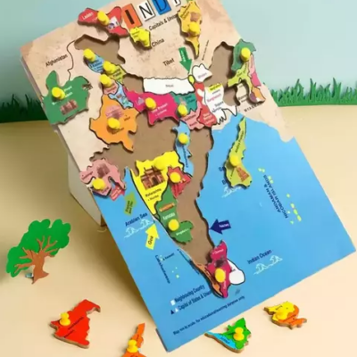 Wooden India Map puzzle
